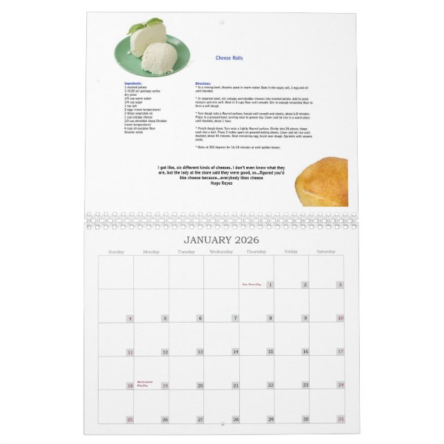 Mural Nous travaillons pour le calendrier de fromage (Jan 2026)