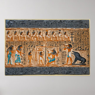 Mural of the Life of the Pharaohs Poster