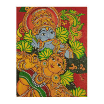Mural painting wood art