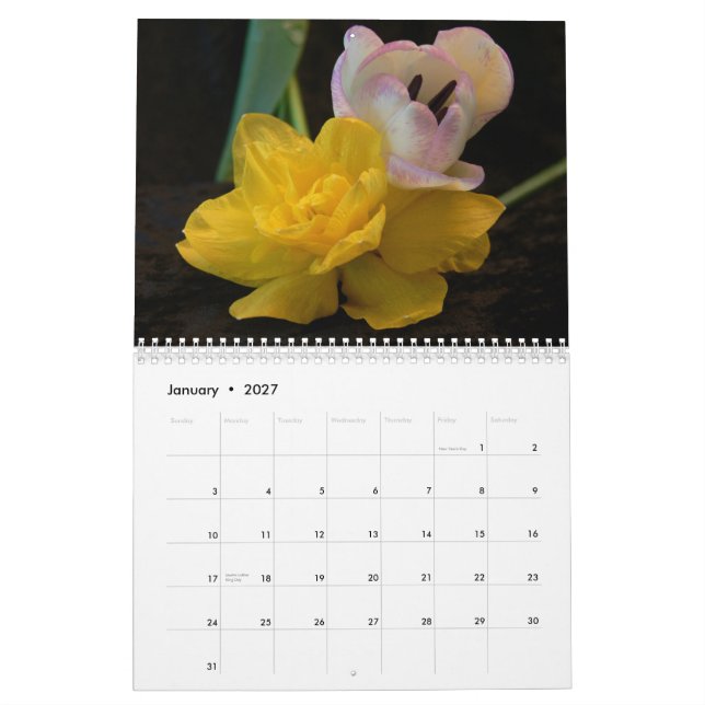 Mural Portraits de fleurs - Calendrier 2015 (Jan 2027)