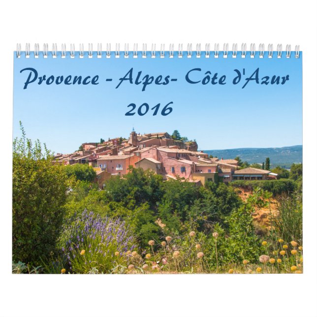 Mural Provence-Alpes-Côte d'Azur 2016 de Calendrier (Protection)