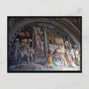 mural sistine postcard