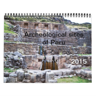 Mural Sites archéologiques de calendrier du Pérou