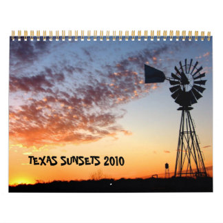 Mural Texas Sunsets Calendrier 2010