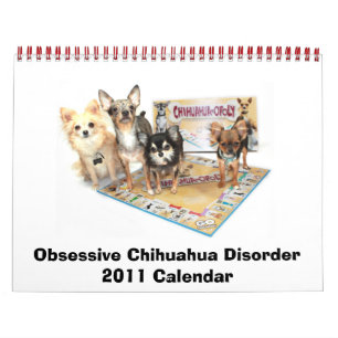 Mural Trouble du Chihuahua Obsessif Calendrier 2011