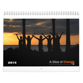 Mural Une tranche de calendrier de l'orange 2015