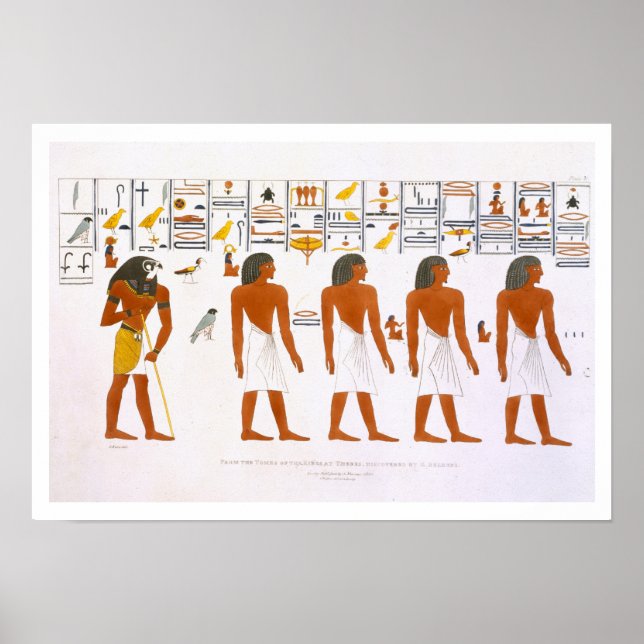 Murals from the Tombs of the Kings at Thebes, disk Poster (Front)