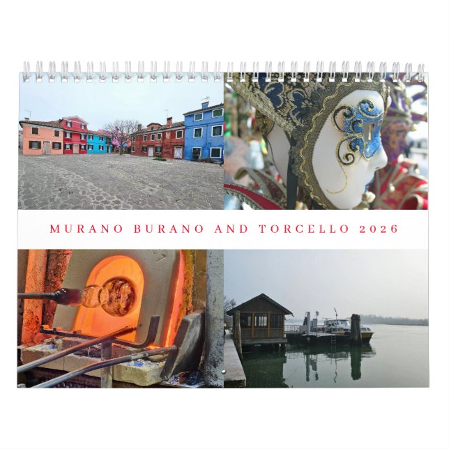 Murano Burano and Torcello 2026 calendar (Cover)