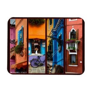 Murano, Italy 4 Photo Collage Custom Magnet