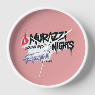 Murazzi Sound System Nights - Urban Graffiti Clock
