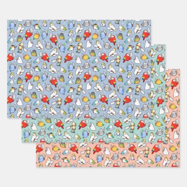 Murder Birbs Wrapping Paper Sheet (Set)