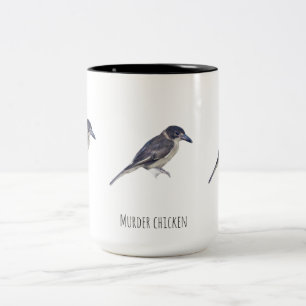 Murder chicken Two-Tone coffee mug
