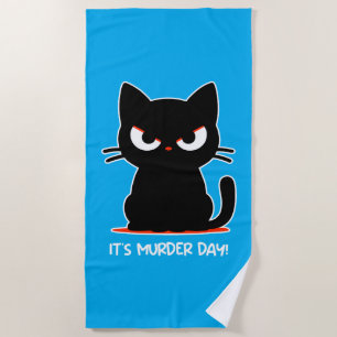 Murder Day Beach Towel