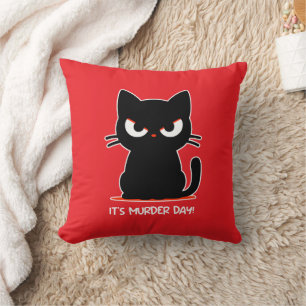 Murder Day Throw Pillow