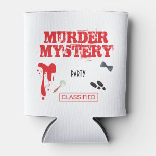 Murder Mystery Birthday Party Case Files File Fold Can Cooler