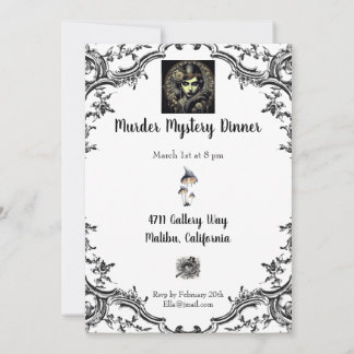 Murder Mystery Dinner Invitation