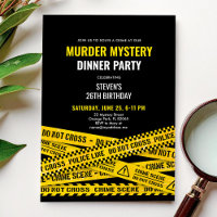 Murder Mystery Dinner Party Yellow Police Tapes