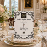 Murder Mystery Dinner Vintage Gothic Elegant Party