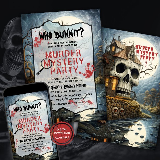Murder Mystery Party Invitation (Creator Uploaded)