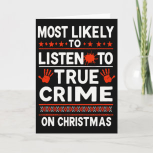 Murder Mystery Podcast Christmas - Most Likely To Card