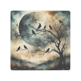 Murder of Crows Metal Wall Art