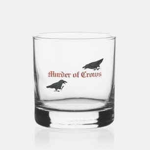 Murder of Crows Whiskey Glass