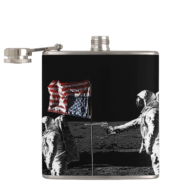 Murder on the Moon Flask (Opened)