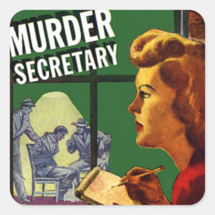 Murder Secretary  Square Sticker
