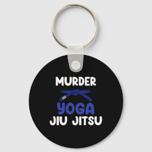 Murder Yoga Jiu Jitsu Karate Boxing Muay Thai Kick Keychain
