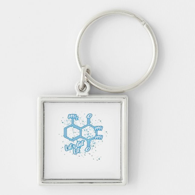 Murderino Crime Lover Luminol Let's Get Lit  Keychain (Front)