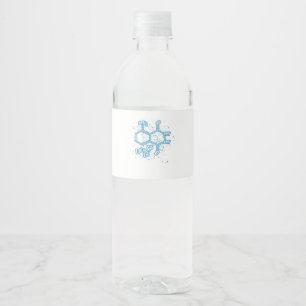 Murderino Crime Lover Luminol Let's Get Lit  Water Bottle Label