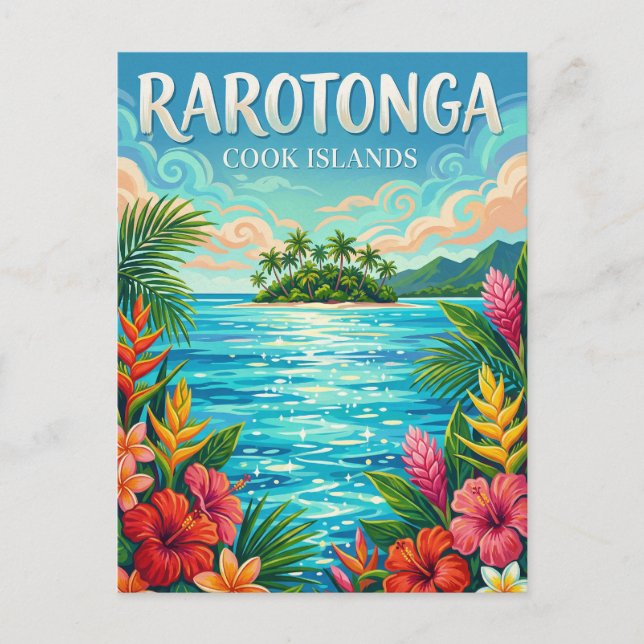 Muri Lagoon Cook Islands Postcard (Front)