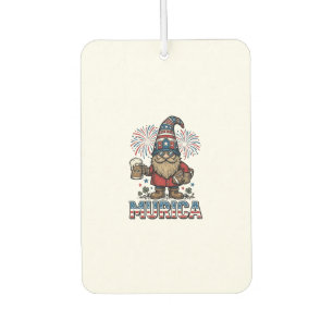Murica Patriotic Gnome Beer Vintage Shirt Design_1 Air Freshener
