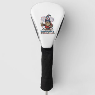 Murica Patriotic Gnome Beer Vintage Shirt Design_1 Golf Head Cover