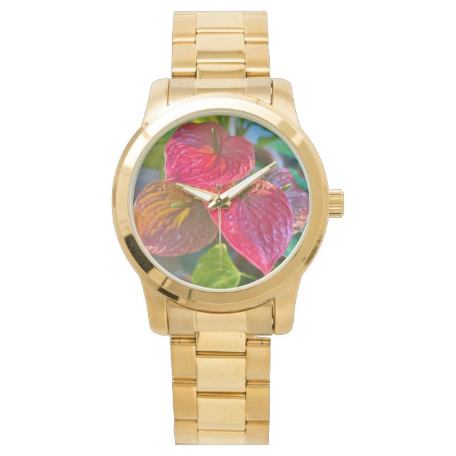 Murigi Accessories Unisex Oversized Gold Bracele Watch (Front)