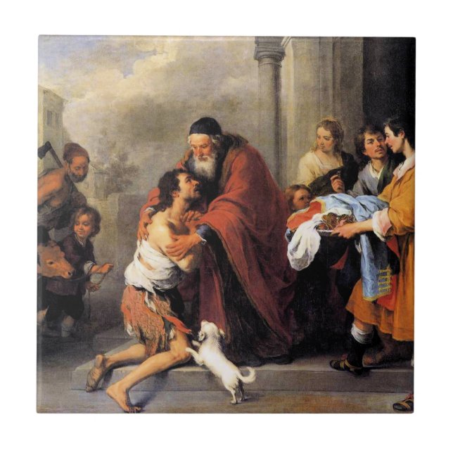 Murillo -- Return of the Prodigal Son  Tile (Front)