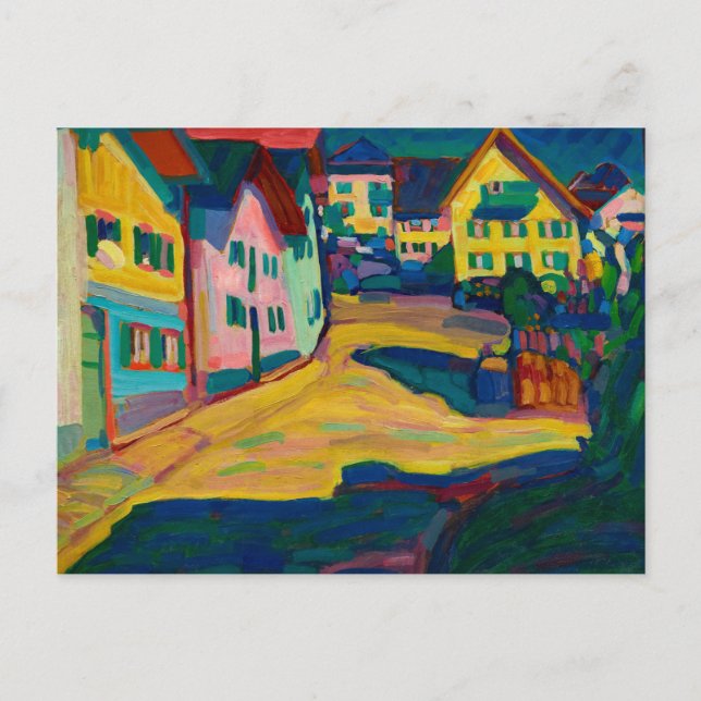 Murnau, Burggrabenstrasse, 1908 by Wassily Kandins Postcard (Front)