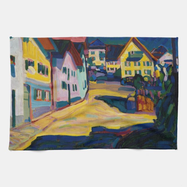 Murnau Burggrabenstrasse 1 - Wassily Kandinsky Kitchen Towel (Horizontal)