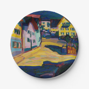 Murnau Burggrabenstrasse 1 - Wassily Kandinsky Paper Plate
