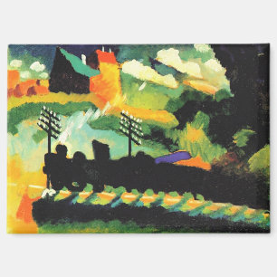 Murnau: View with Railway and Castle, Magnet