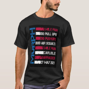 Murph 2021 American Workout Challenge Memorial Day T-Shirt