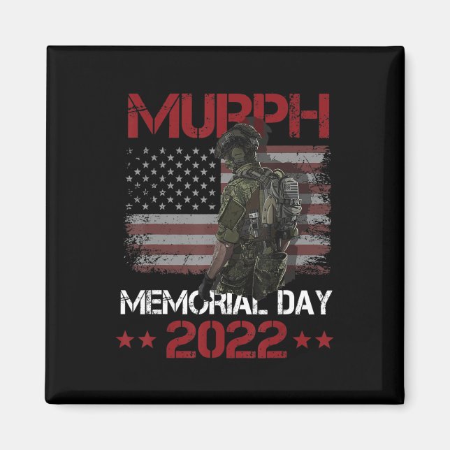 Murph 2022 Happy Memorial Day 4th Of July US Flag  Magnet (Front)