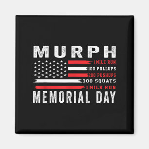 Murph challenge american memorial day workout gym  magnet