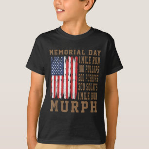 Murph Challenge Memorial Day Workout American T-Shirt