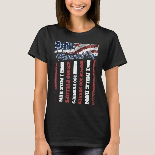 Murph Memorial Day American Workout Challenge T-Shirt (Front)