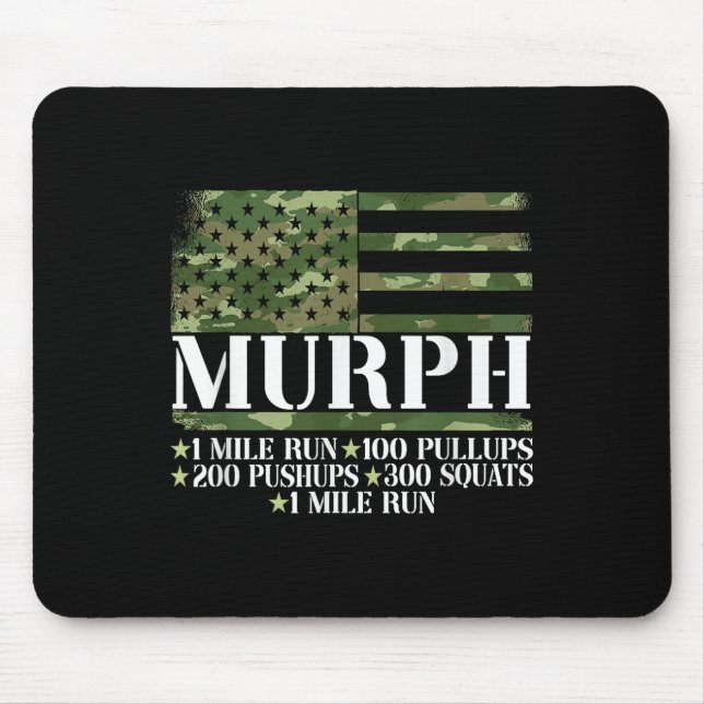 Murph Memorial Day Workout  Mouse Pad (Front)