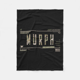Murph memorial day workout wod military wor Murph Fleece Blanket