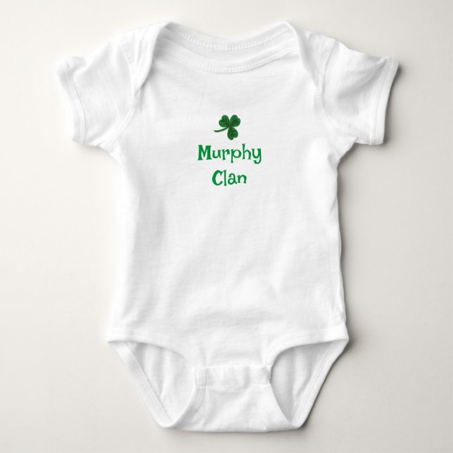 Murphy Clan Shamrock bodysuit (Front)