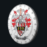 Murphy Coat of Arms Dartboard<br><div class="desc">Get your Murphy surname family crest or coat of arms printed on all these inexpensive gifts. Irish Murphy Family Crest and Murphy Coat of Arms</div>