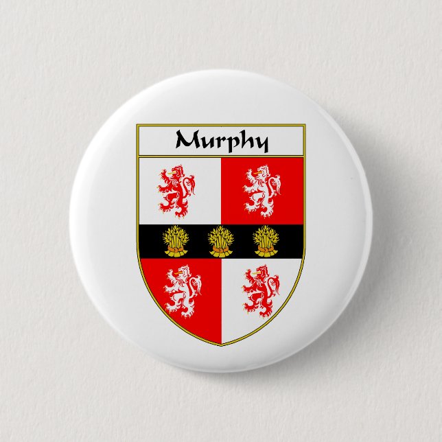 Murphy Coat of Arms/Family Crest 2 Inch Round Button (Front)